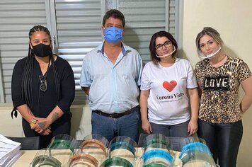 DHS recebe doações de 32 máscaras de proteção “Face Shield” produzidas pela ONG Corona Vidas